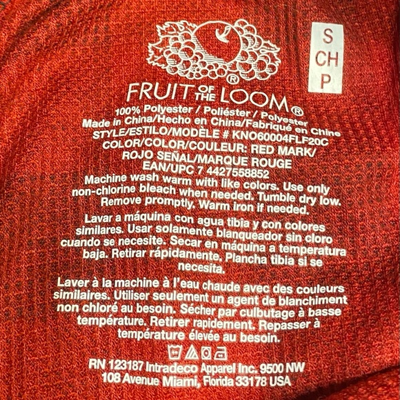 Fruit of the loom, buffalo plaid long Johns. Size small - Picture 6 of 9